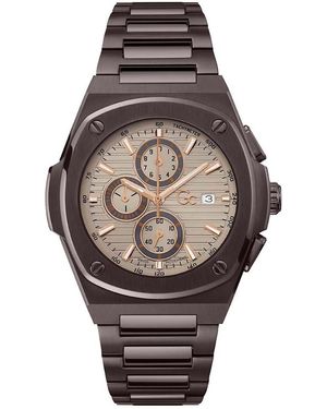 Gc Y99013G1Mf Coussin Shape Watch - Brown
