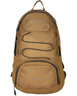 Mountain Warehouse 'Pace' Rucksack Water Resistant Reflective Backpack - Natural