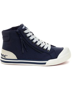 Rocket Dog Ladies Jazzin Hi Trainers - Blue