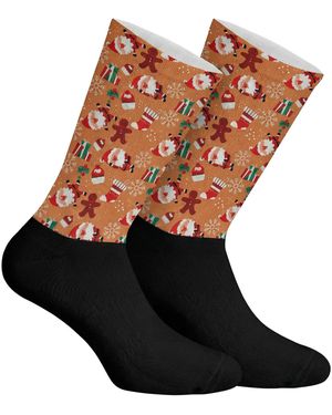 Jenes Socks Funny Printed Long For And - Blue