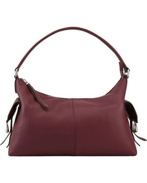 Dents Regency Leather Shoulder Bag - Purple