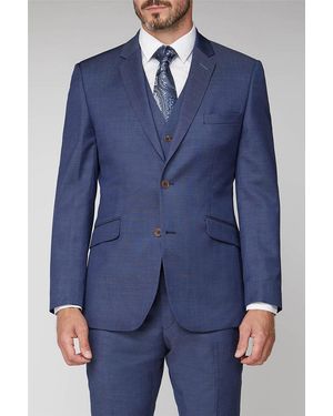 Scott Long Sleeve Regular Suit Jacket - Blue