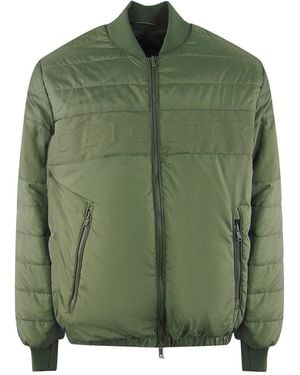 Ice Iceberg Padded Bomber Jacket - Green