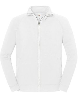Fruit Of The Loom Adult Iconic Premium Sweat Jacket - White