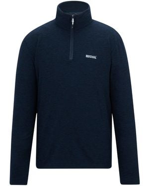 Regatta Thompson Marl Half Zip Fleece Jacket - Blue
