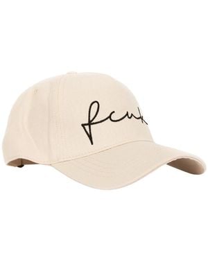 French Connection Fcuk Scribble Baseball Cap Cotton - Natural