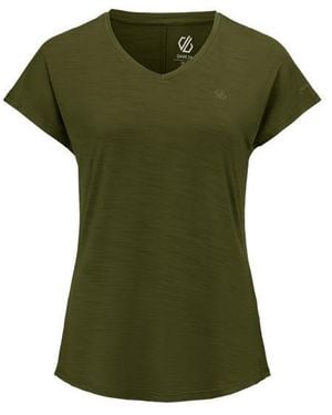 Dare 2b Ladies Vigilant Active T-Shirt (Nephrite Solid) - Green