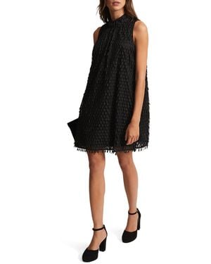 Phase Eight Zafia Textured Shift Dress - Black