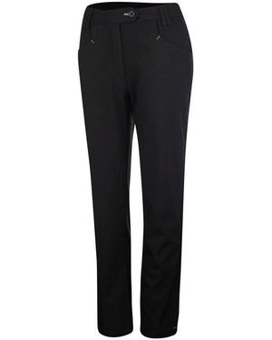 Island Green Ladies Bonded All Weather Golf Trousers - Black