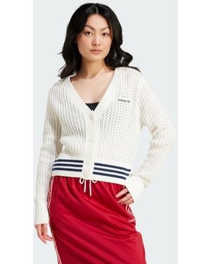 adidas Originals Knit Cardigan - Red