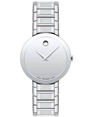 Movado 0607547 Ladies Sapphire Watch - White