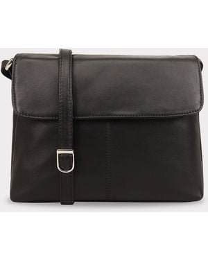 Lloyd Baker Kheda Leather Cross Body Bag - Black