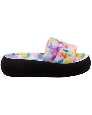 Rocket Dog Ladies Splash Loyal Tie Dye Sliders /Multicoloured) - Black