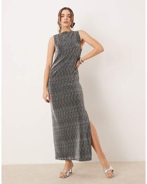 SELECTED Femme Maxi Slit Dress - Black