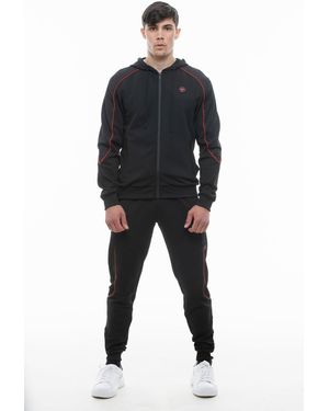 D Rock D Rock Full Tracksuit 2 Piece Set With Hood - Black
