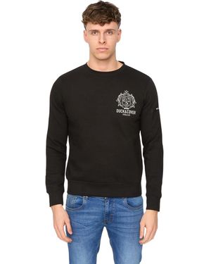 Duck and Cover Stoneham Crew Neck Sweatshirt - Black