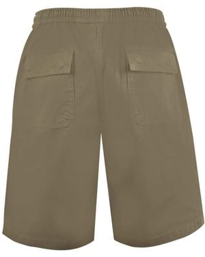 Pretty Green Cargo Shorts With Straight Hem - Green
