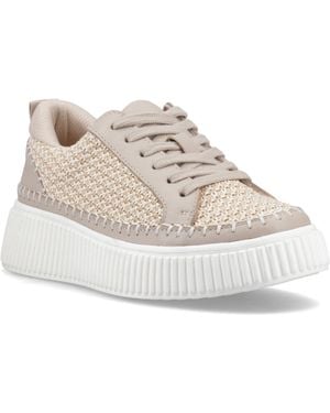 Hush Puppies Haisley Woven Textile Standard Trainers - Natural