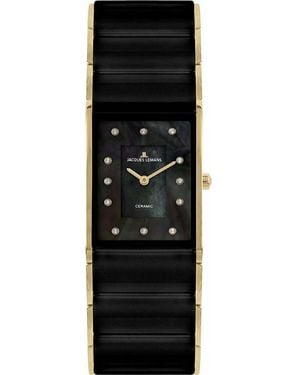 Jacques Lemans 1-1940J Ladies Dublin Watch - Black