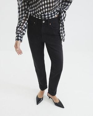 River Island Mom Sculpt Jeans Denim Cotton - Black