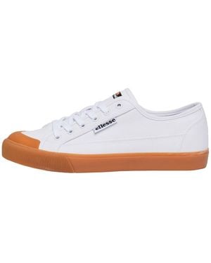 Ellesse Ento Vulc Canvas Low Top Trainers - White