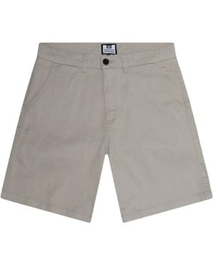 Weekend Offender Dillenger Twill Chino Shorts - Grey