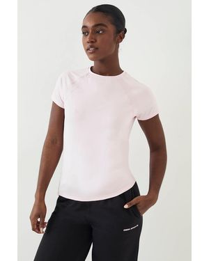 DSGN Studio Loose Fit Mesh Insert Short Sleeve T-Shirt - White