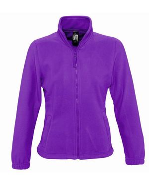 Sol's Ladies North Full Zip Fleece Jacket (Dark) - Purple
