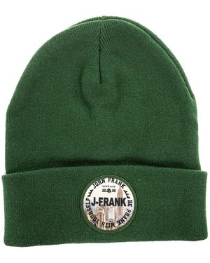 John Frank Hat With Label Sewn On The Front Jfbn18W01 - Green