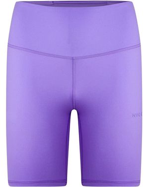 Nicce London Anywear Slim Fit Biking Shorts - Purple