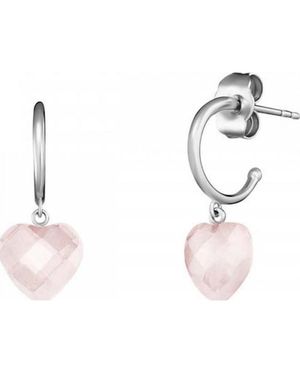 Engelsrufer Ere-Heart-Rq-Cr Ladies Heart Earrings Sterling - Metallic