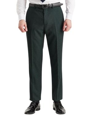 Paul Andrew Suit Trouser Prince Of Wales Formal - Black