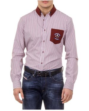 Ufford & Suffolk Polo Club Shirt Usc01 A3 Bordeaux - Blue