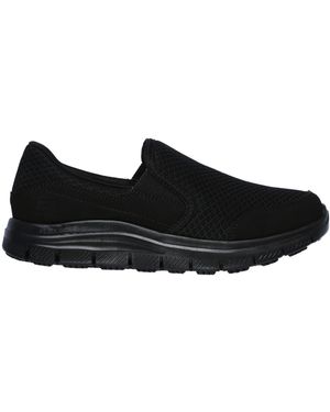 Skechers Ladies Cozard Leather Trainers - Black