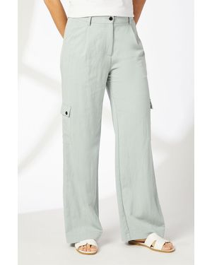 PRINCIPLES Twill Cargo Trousers - Grey