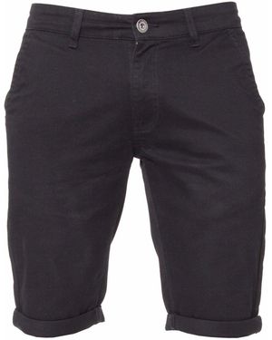Enzo Slim Fit Stretch Chino Shorts - Blue