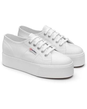 Superga Ladies 2790 Linea Up Down Trainers - White