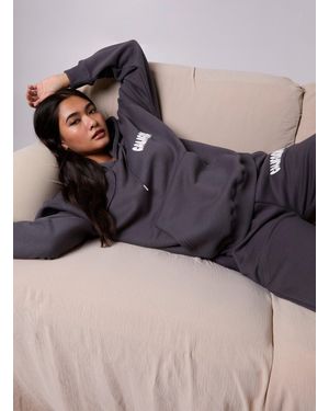 Pink Vanilla California Oversized Hoodie - Black