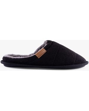 Jack & Jones Cordie Mule Slippers Anthracite - Blue