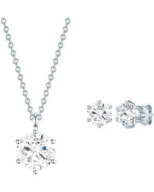 Rafaela Donata Sterling Set (Necklace + Earring) - Metallic