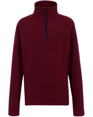 Regatta Great Outdoors Kenger Half Zip Honeycomb Fleece (Dark) - Red