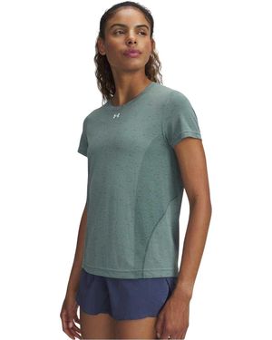 Under Armour Vanish Seamless T-Shirt /Wit) - Blauw