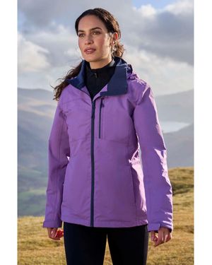 Mountain Warehouse Ladies Rainforest Ii Extreme Waterproof Jacket - Purple