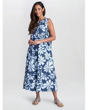 Gina Bacconi Rory Tent Dress - Blue