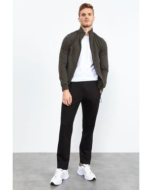 TOMMY LIFE Zip-Front Sweatshirt And Trousers Set - White