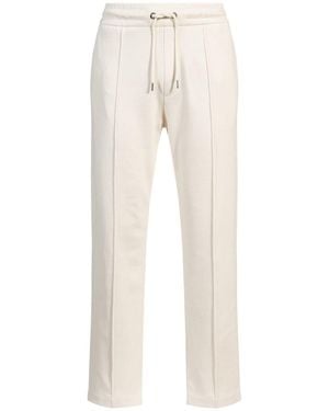 BOSS Locsin Solid Patterned Straight Trousers - Natural
