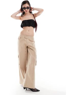 The Kript Low Rise Formal Trousers - Natural