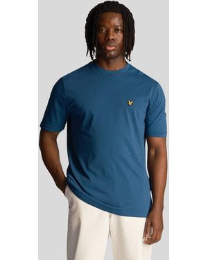Lyle & Scott And Washed T-Shirt - Blue