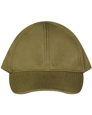 Off-White c/o Virgil Abloh Monotone Logo Baseball Cap Cotton - Green
