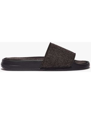 Fitflop Iqushion E01 Felt Slides All - Black